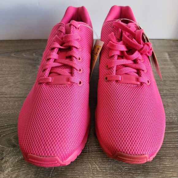 NWT Sample Adidas ZX Flux Athletic Running Shoes Sneakers Shock Pink Mens Size 9 - Picture 2 of 12